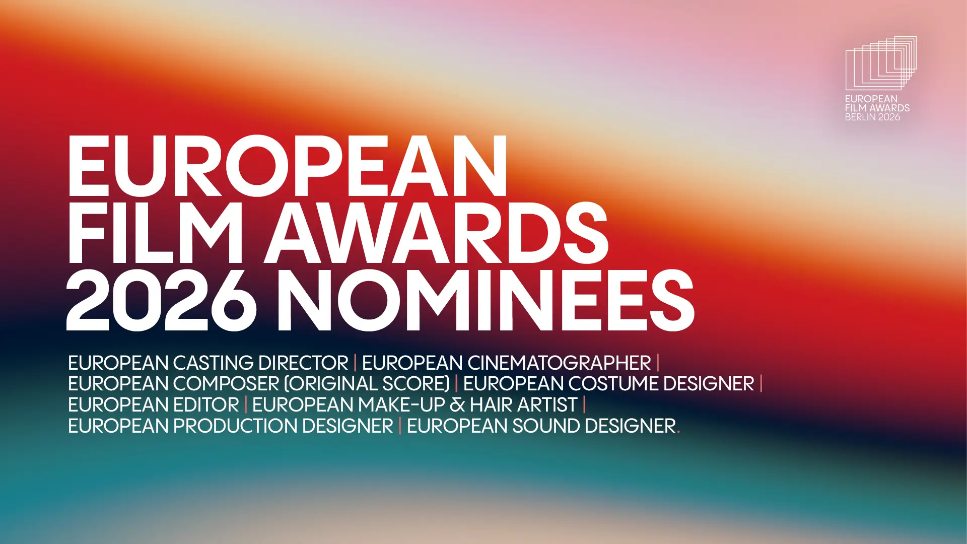 European Film Awards 2026: The nominees in the Arts & Crafts categories!